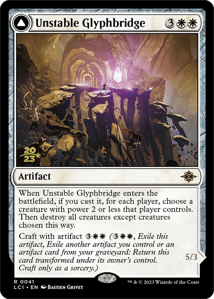 Image of Unstable Glyphbridge // Sandswirl Wanderglyph [The Lost Caverns of Ixalan Prerelease Cards]