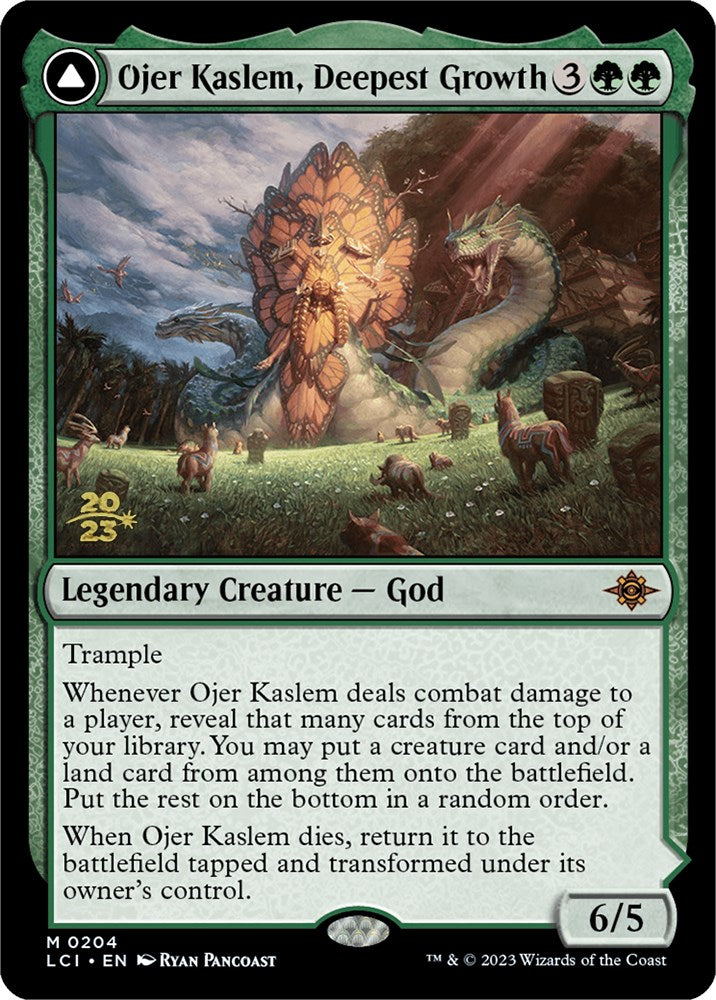 Image of Ojer Kaslem, Deepest Growth // Temple of Cultivation [The Lost Caverns of Ixalan Prerelease Cards]