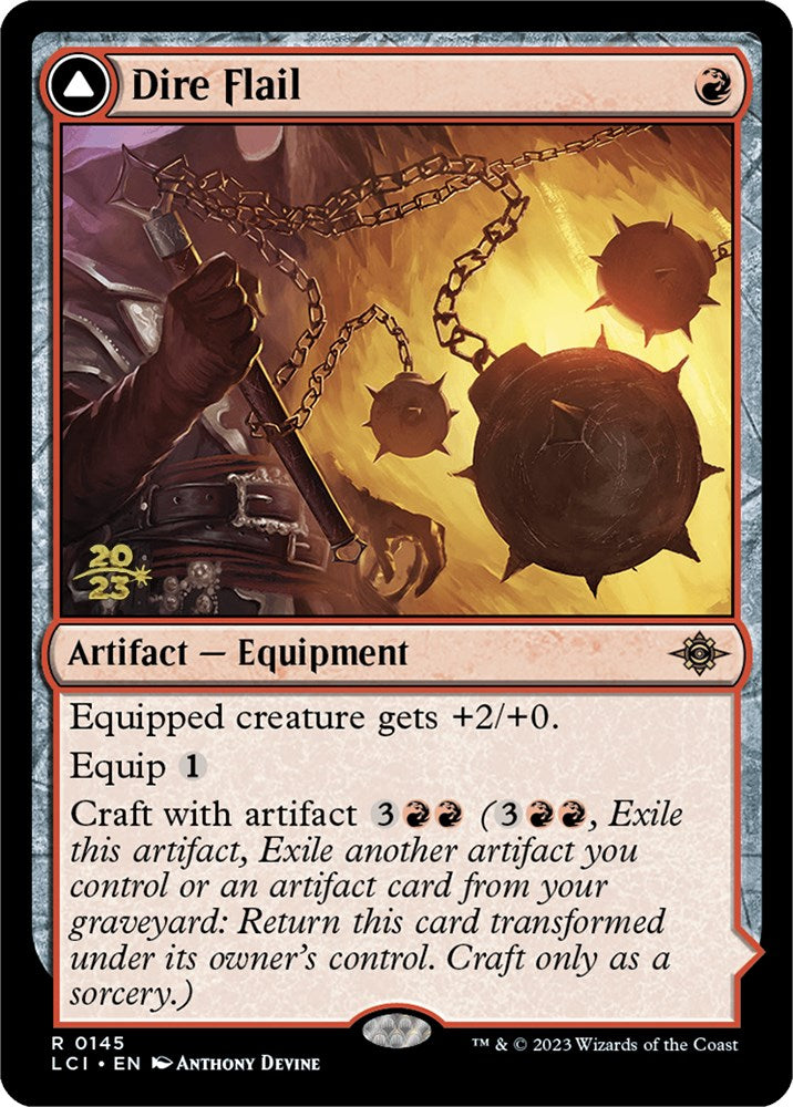Image of Dire Flail // Dire Blunderbuss [The Lost Caverns of Ixalan Prerelease Cards]