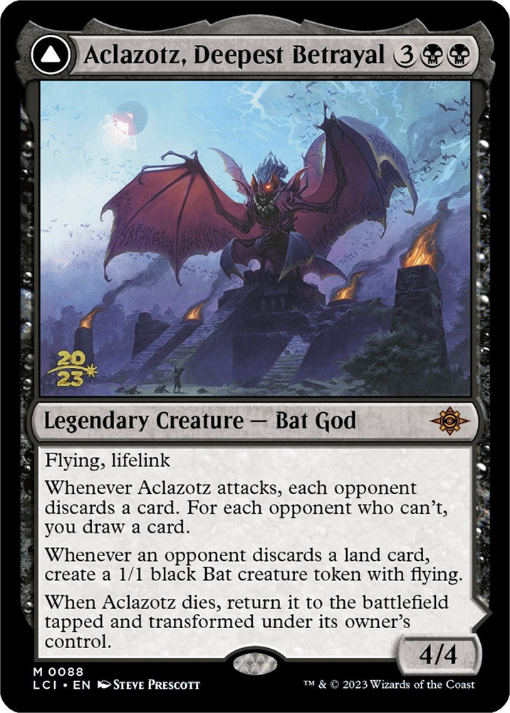 Image of Aclazotz, Deepest Betrayal // Temple of the Dead [The Lost Caverns of Ixalan Prerelease Cards]