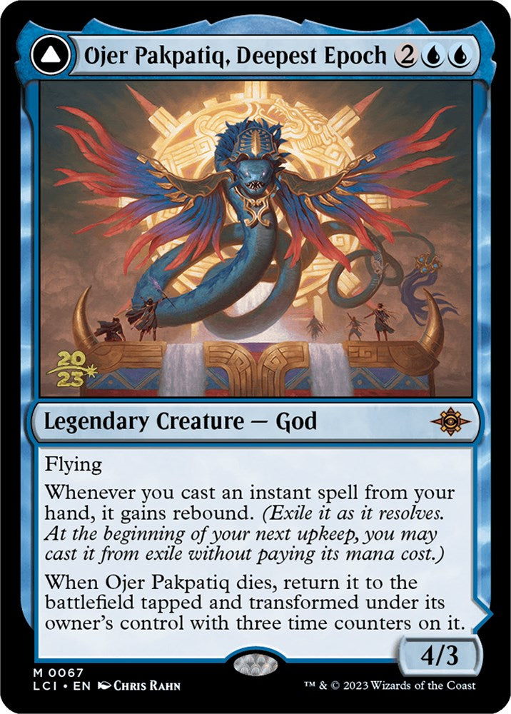 Image of Ojer Pakpatiq, Deepest Epoch // Temple of Cyclical Time [The Lost Caverns of Ixalan Prerelease Cards]