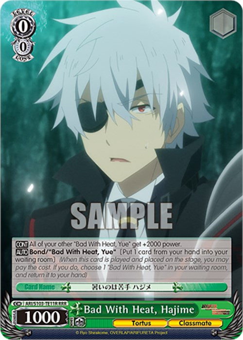Image of Bad With Heat, Hajime (ARI/S103-TE11R (RRR)) [Arifureta: From Commonplace to World's Strongest]