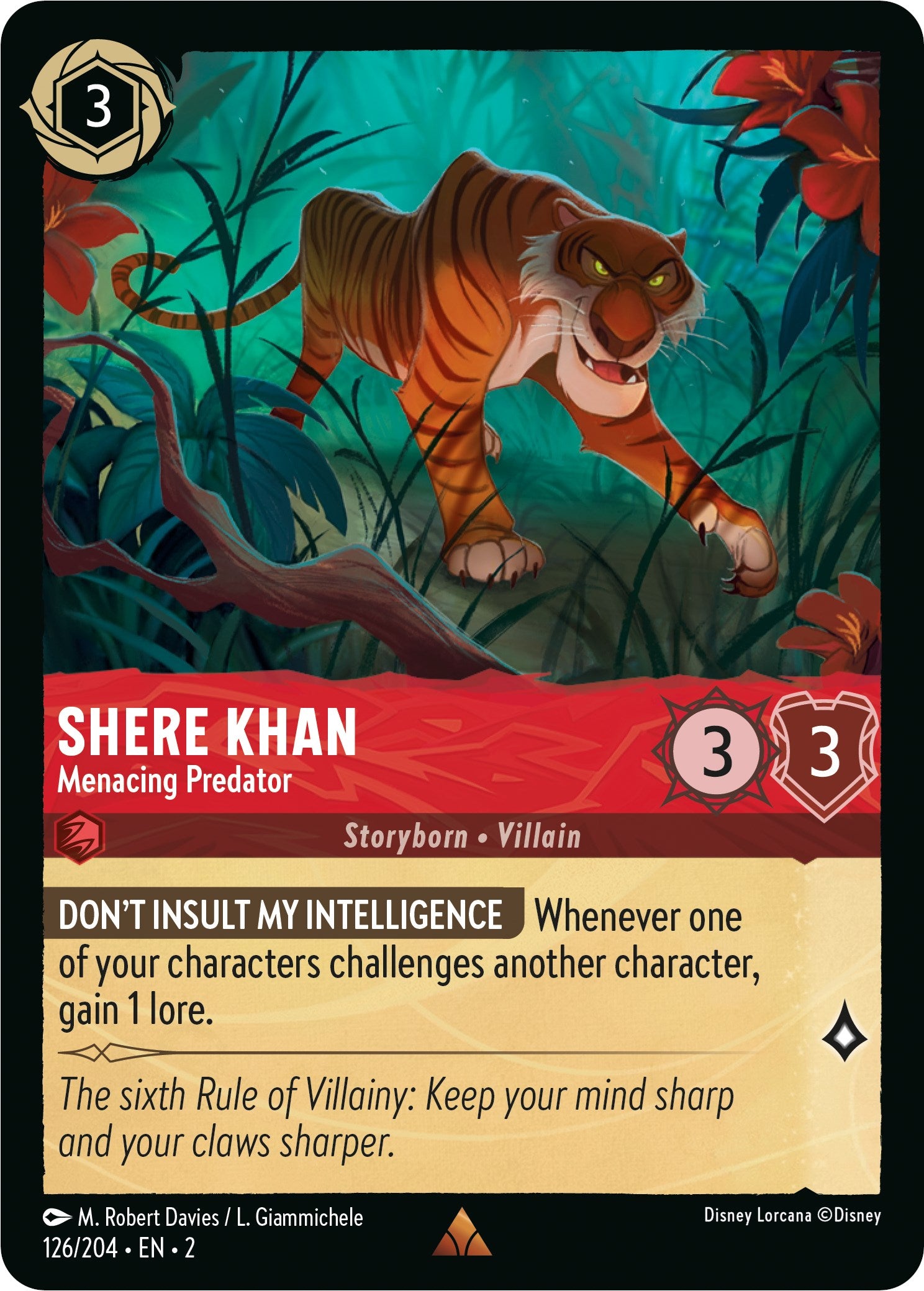 Image of Shere Khan - Menacing Predator (126/204) [Rise of the Floodborn]