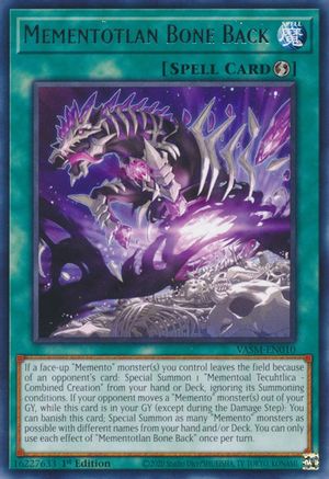 Image of Mementotlan Bone Back [VASM-EN010] Rare