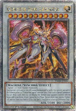 Image of Centur-Ion Legatia (Quarter Century Secret Rare) [VASM-EN019] Quarter Century Secret Rare