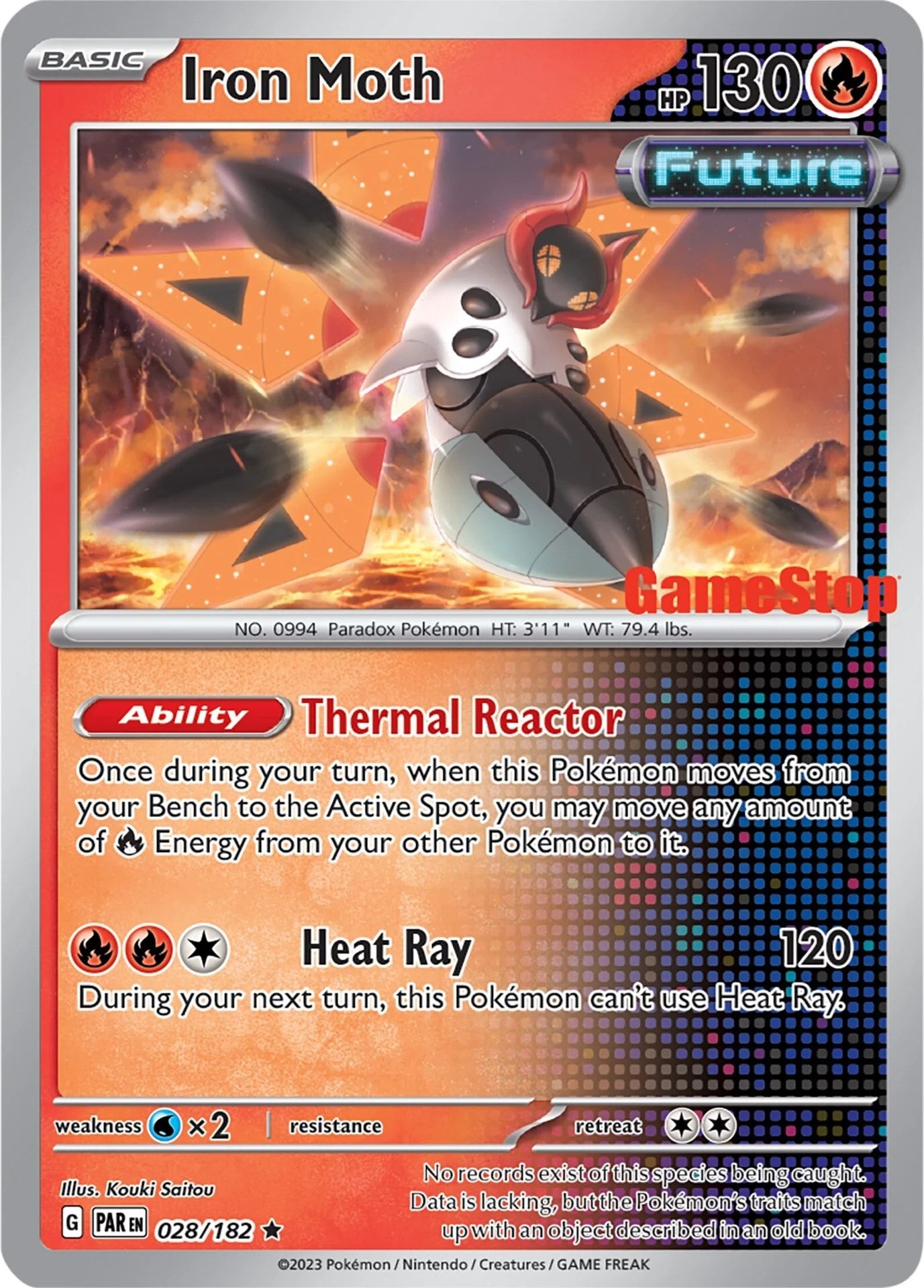 Image of Iron Moth (028/182) (GameStop Promo) [Miscellaneous Cards]