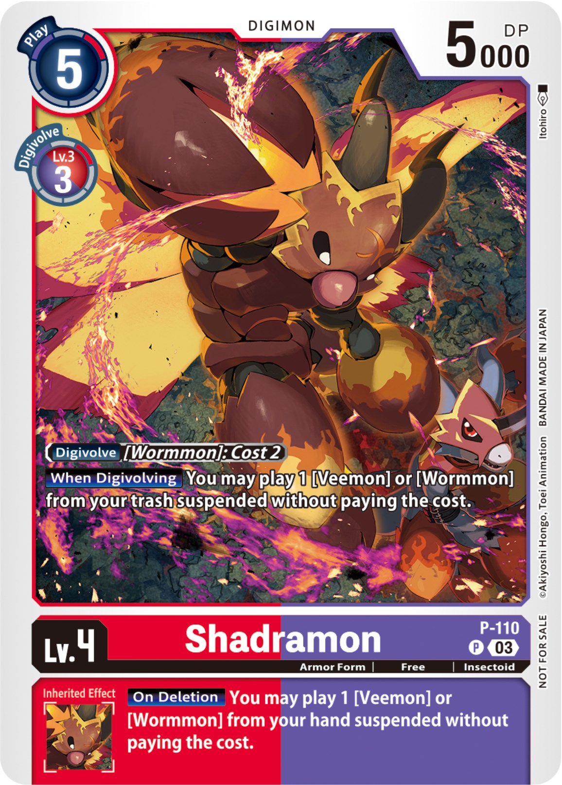 Image of Shadramon [P-110] (3rd Anniversary Survey Pack) [Promotional Cards]