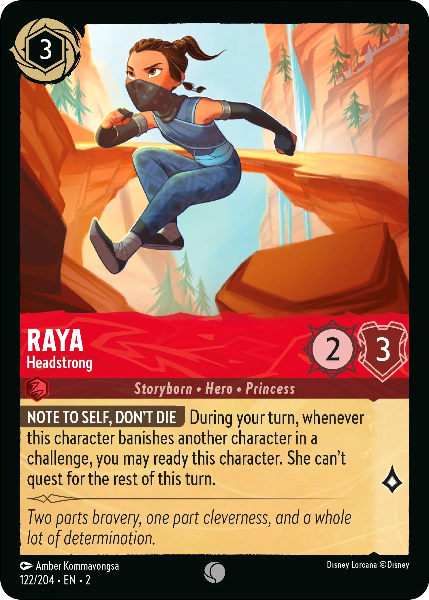 Image of Raya - Headstrong (122/204) [Rise of the Floodborn]