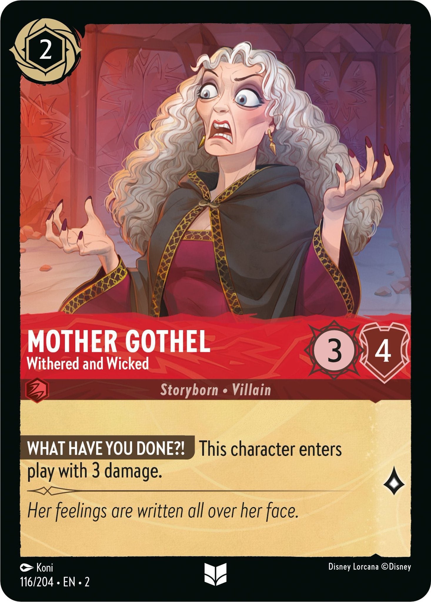 Image of Mother Gothel - Withered and Wicked (116/204) [Rise of the Floodborn]