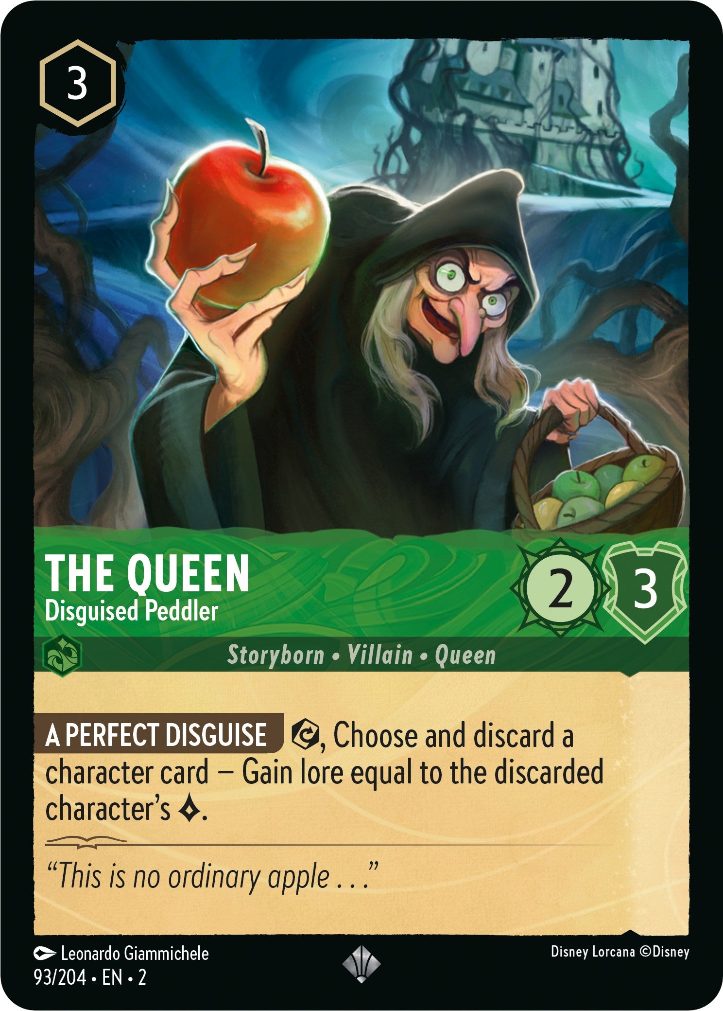 Image of The Queen - Disguised Peddler (93/204) [Rise of the Floodborn]