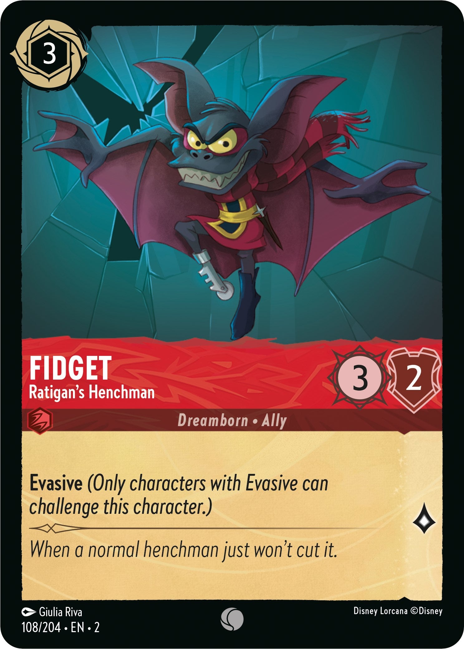 Image of Fidget - Ratigan's Henchman (108/204) [Rise of the Floodborn]