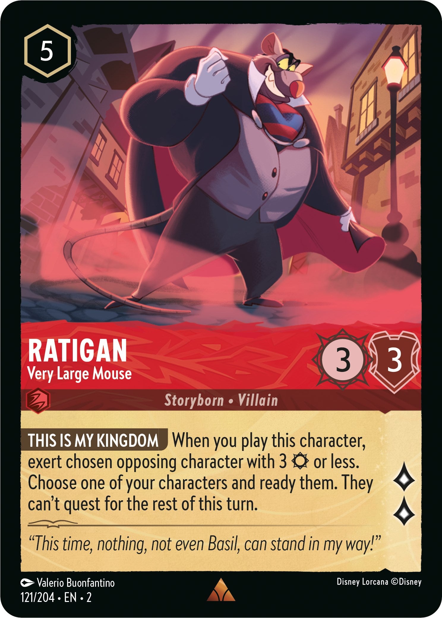 Image of Ratigan - Very Large Mouse (121/204) [Rise of the Floodborn]