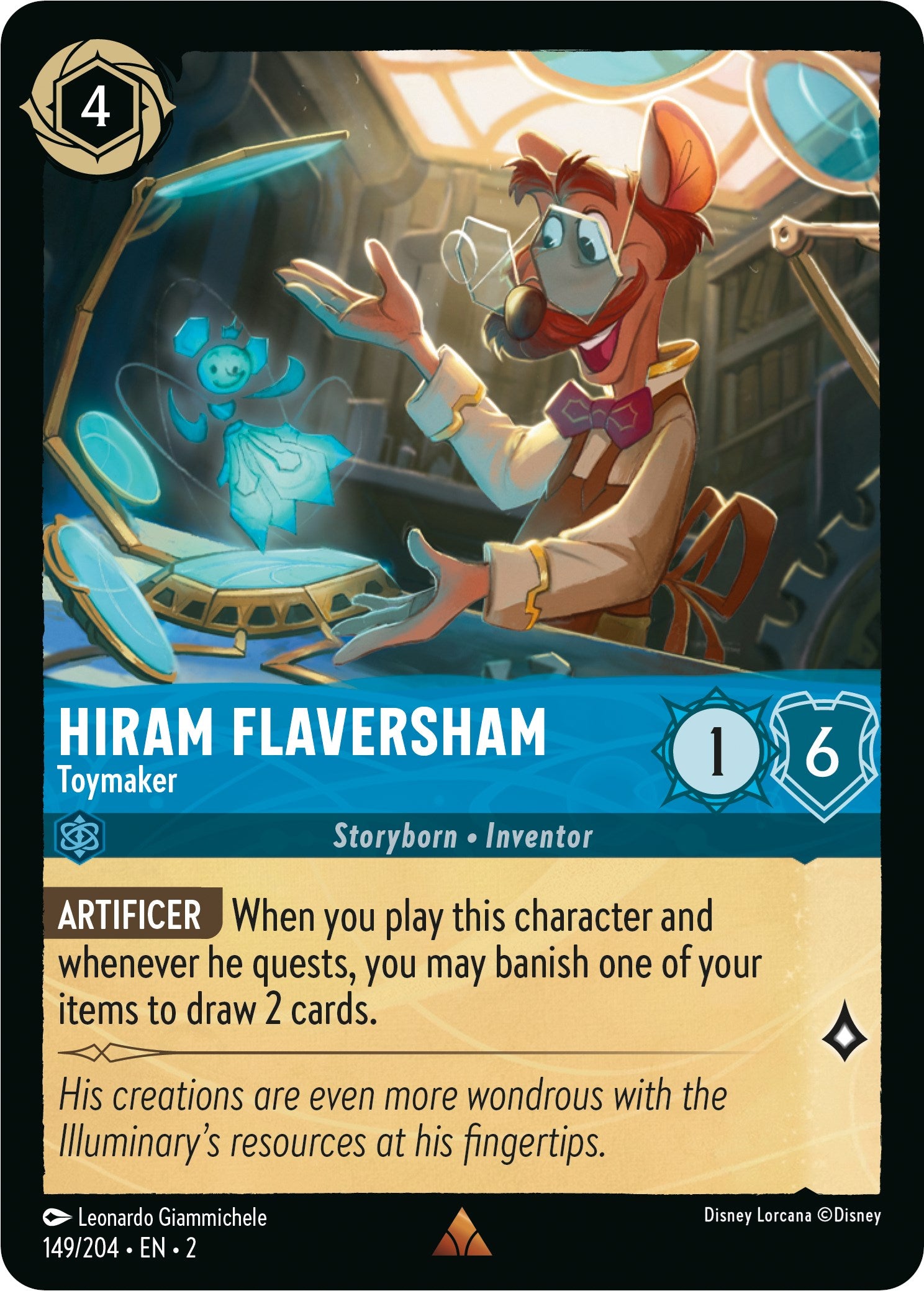 Image of Hiram Flaversham - Toymaker (149/204) [Rise of the Floodborn]