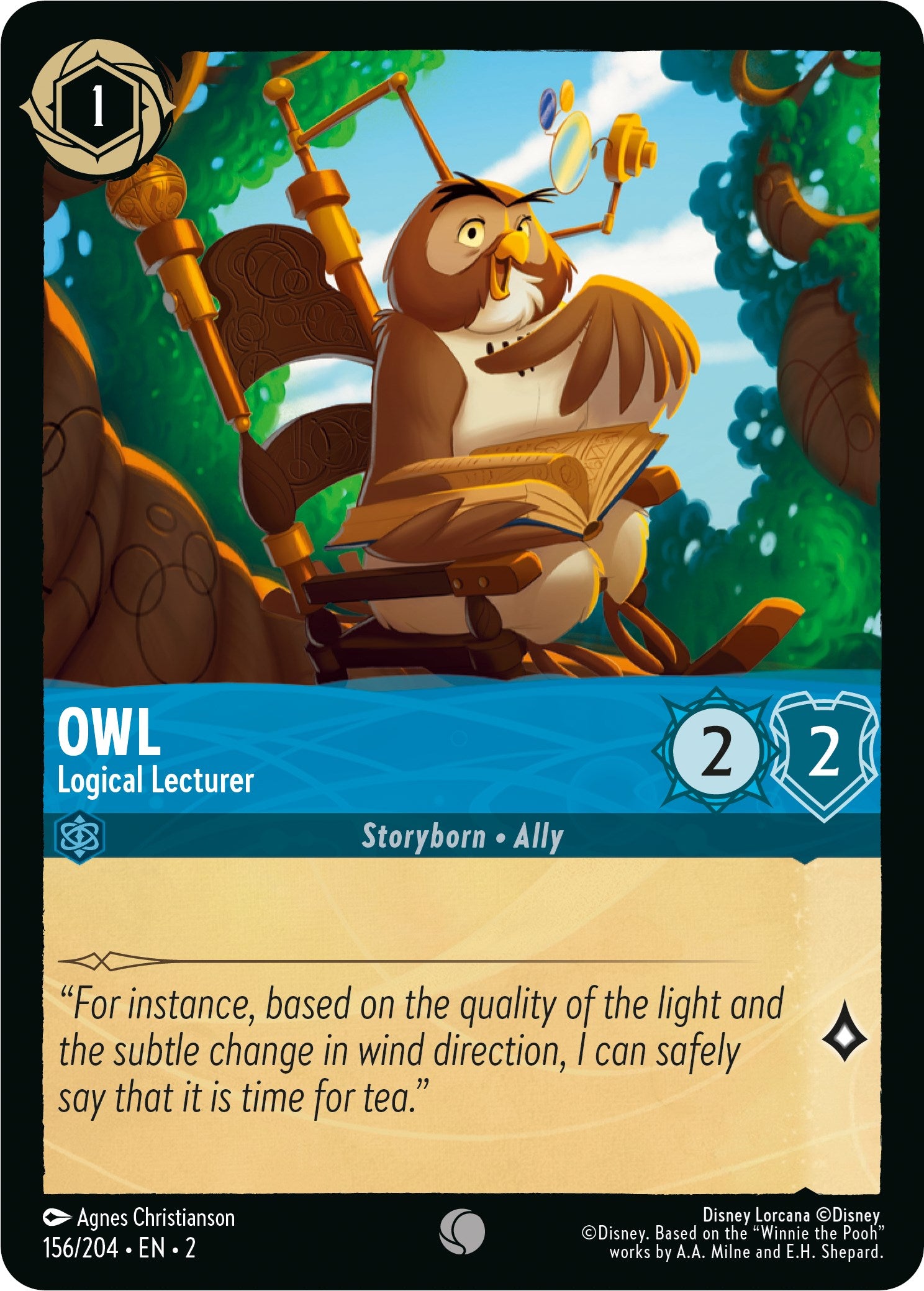 Image of Owl - Logical Lecturer (156/204) [Rise of the Floodborn]