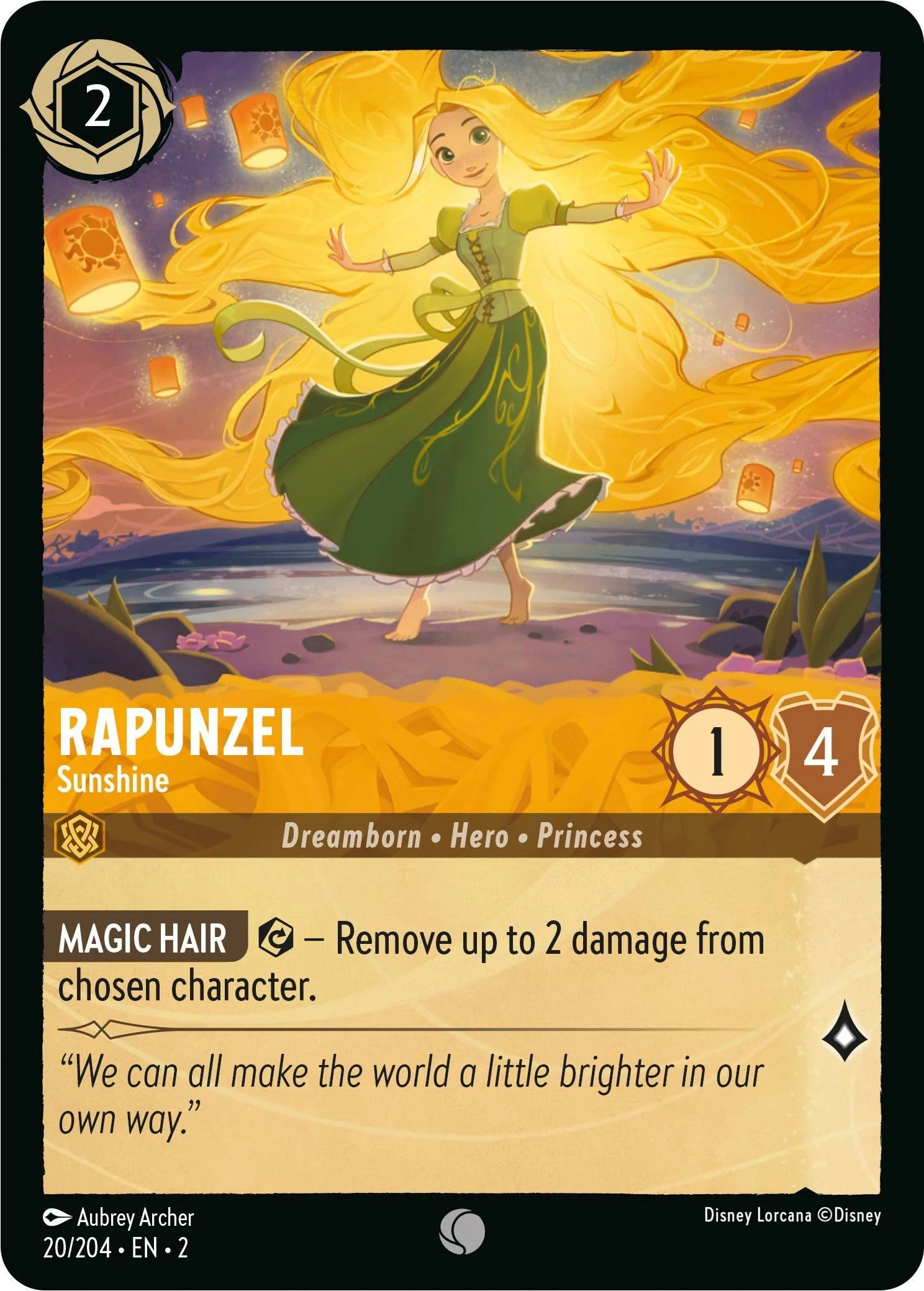Image of Rapunzel - Sunshine (20/204) [Rise of the Floodborn]