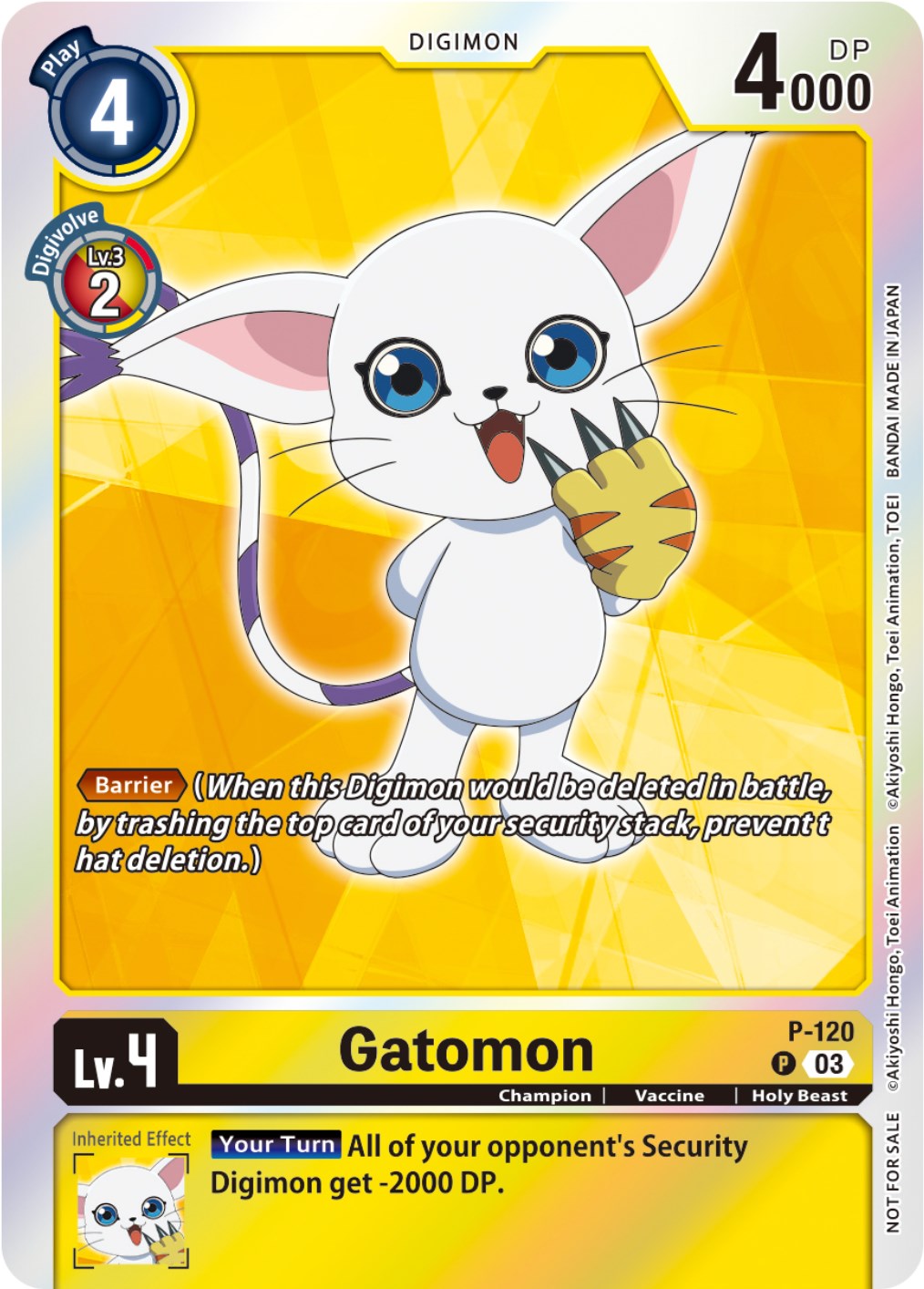 Image of Gatomon [P-120] (Tamer Party Pack -The Beginning- Ver. 2.0) [Promotional Cards]