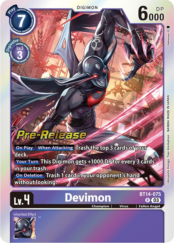 Image of Devimon [BT14-075] [Blast Ace Pre-Release Cards]