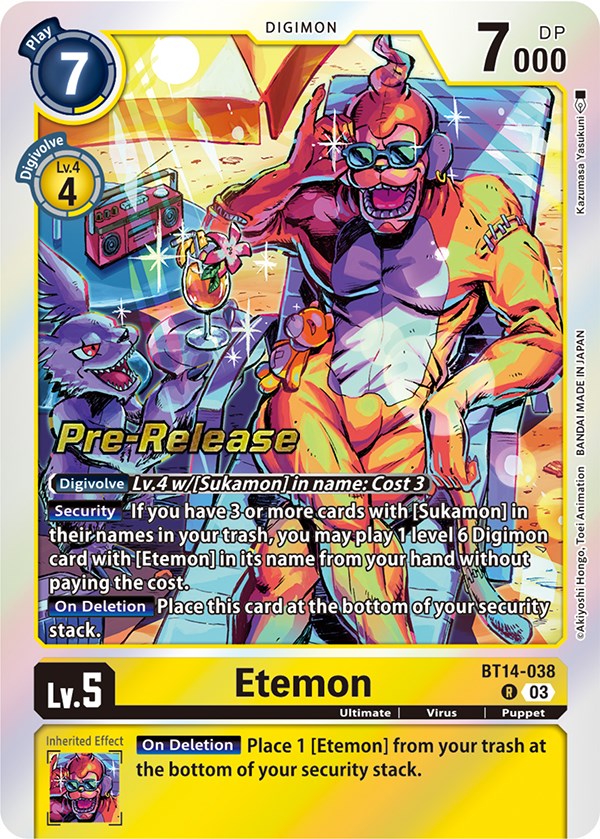 Image of Etemon [BT14-038] [Blast Ace Pre-Release Cards]