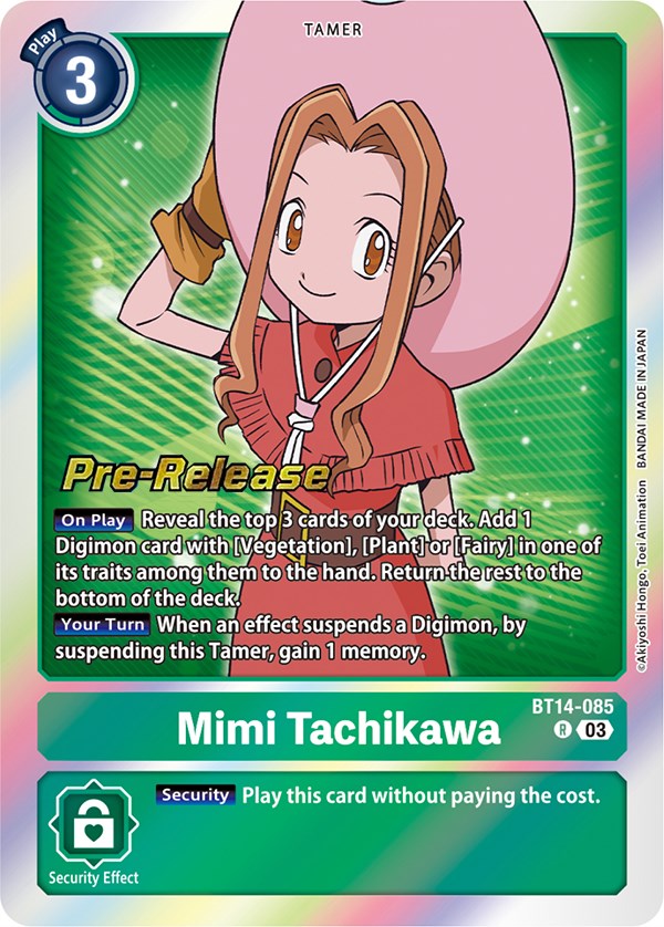 Image of Mimi Tachikawa [BT14-085] [Blast Ace Pre-Release Cards]