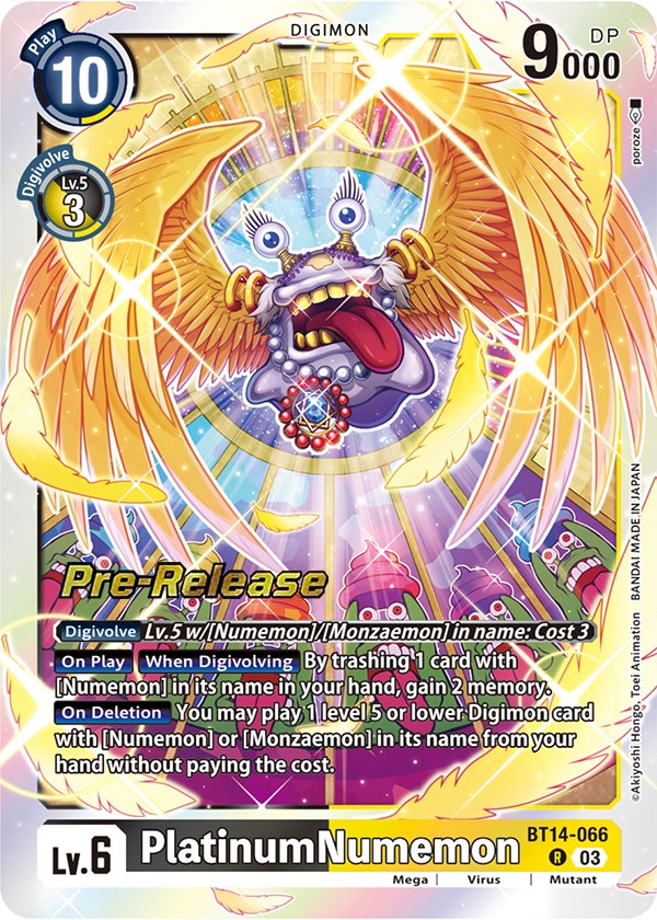 Image of PlatinumNumemon [BT14-066] [Blast Ace Pre-Release Cards]