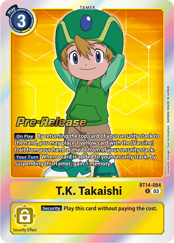 Image of T.K. Takaishi [BT14-084] [Blast Ace Pre-Release Cards]