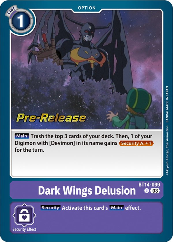 Image of Dark Wings Delusion [BT14-099] [Blast Ace Pre-Release Cards]