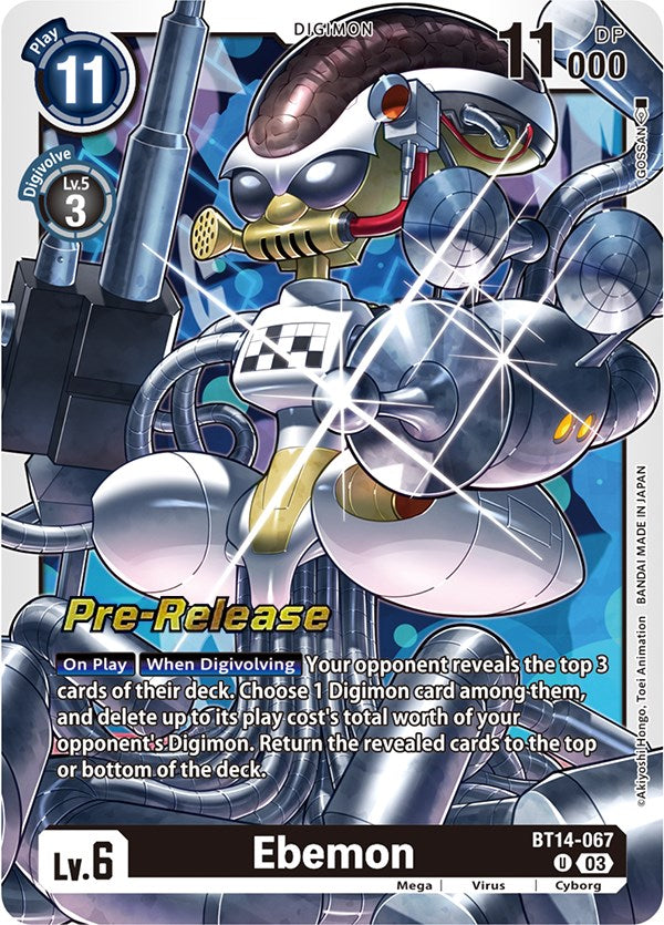 Image of Ebemon [BT14-067] [Blast Ace Pre-Release Cards]