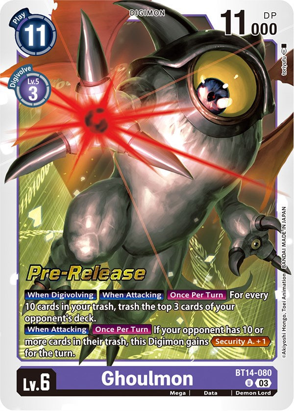Image of Ghoulmon [BT14-080] [Blast Ace Pre-Release Cards]