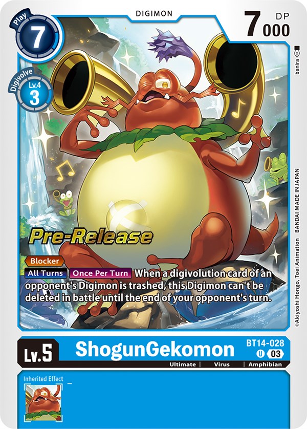 Image of ShogunGekomon [BT14-028] [Blast Ace Pre-Release Cards]