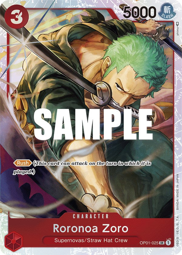 Image of Roronoa Zoro (OP01-025) (Ultra Deck: The Three Captains) [One Piece Promotion Cards]