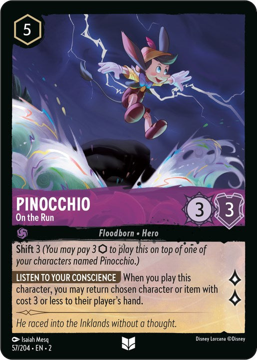 Image of Pinocchio - On the Run (57/204) [Rise of the Floodborn]