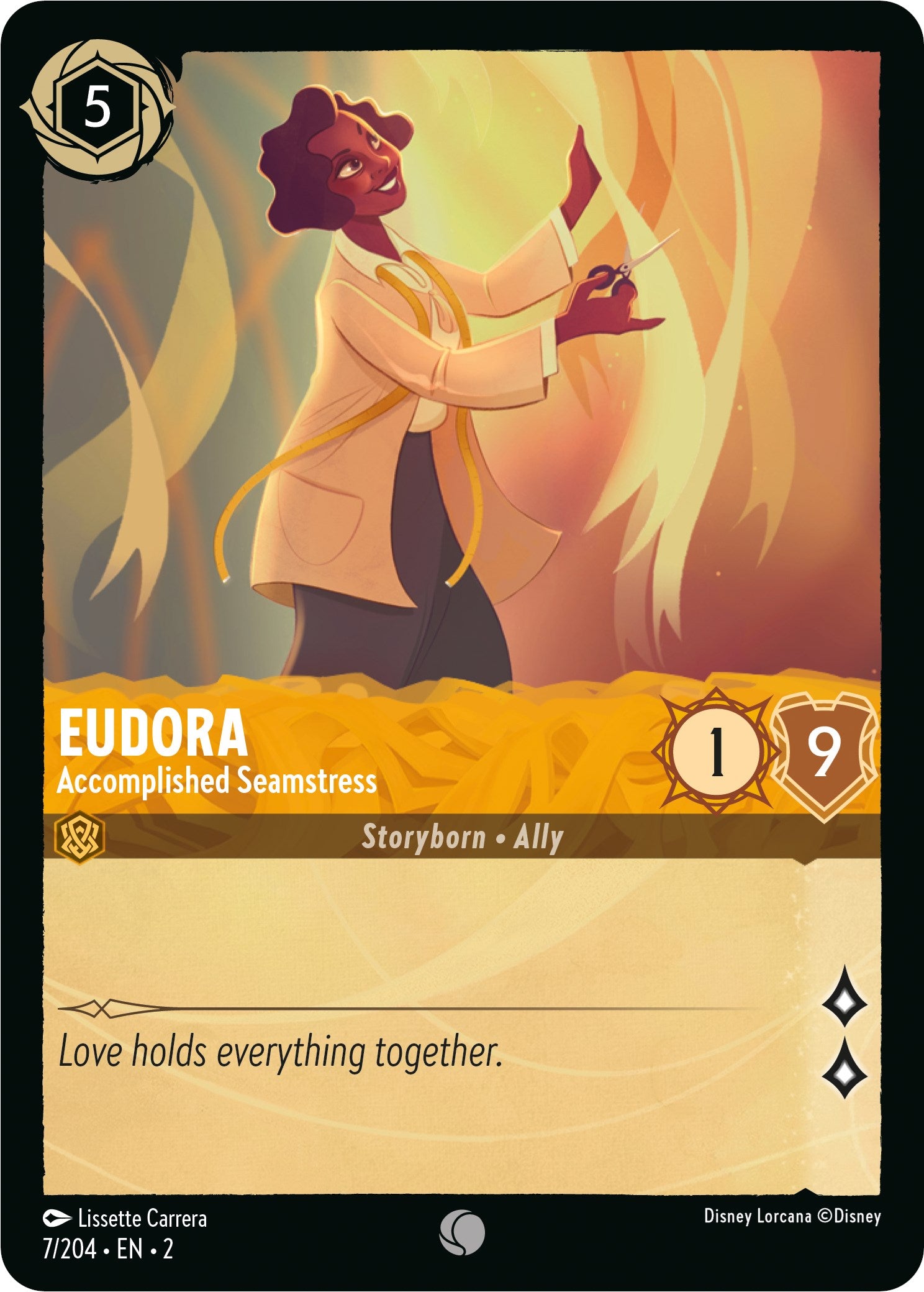 Image of Eudora - Accomplished Seamstress (7/204) [Rise of the Floodborn]
