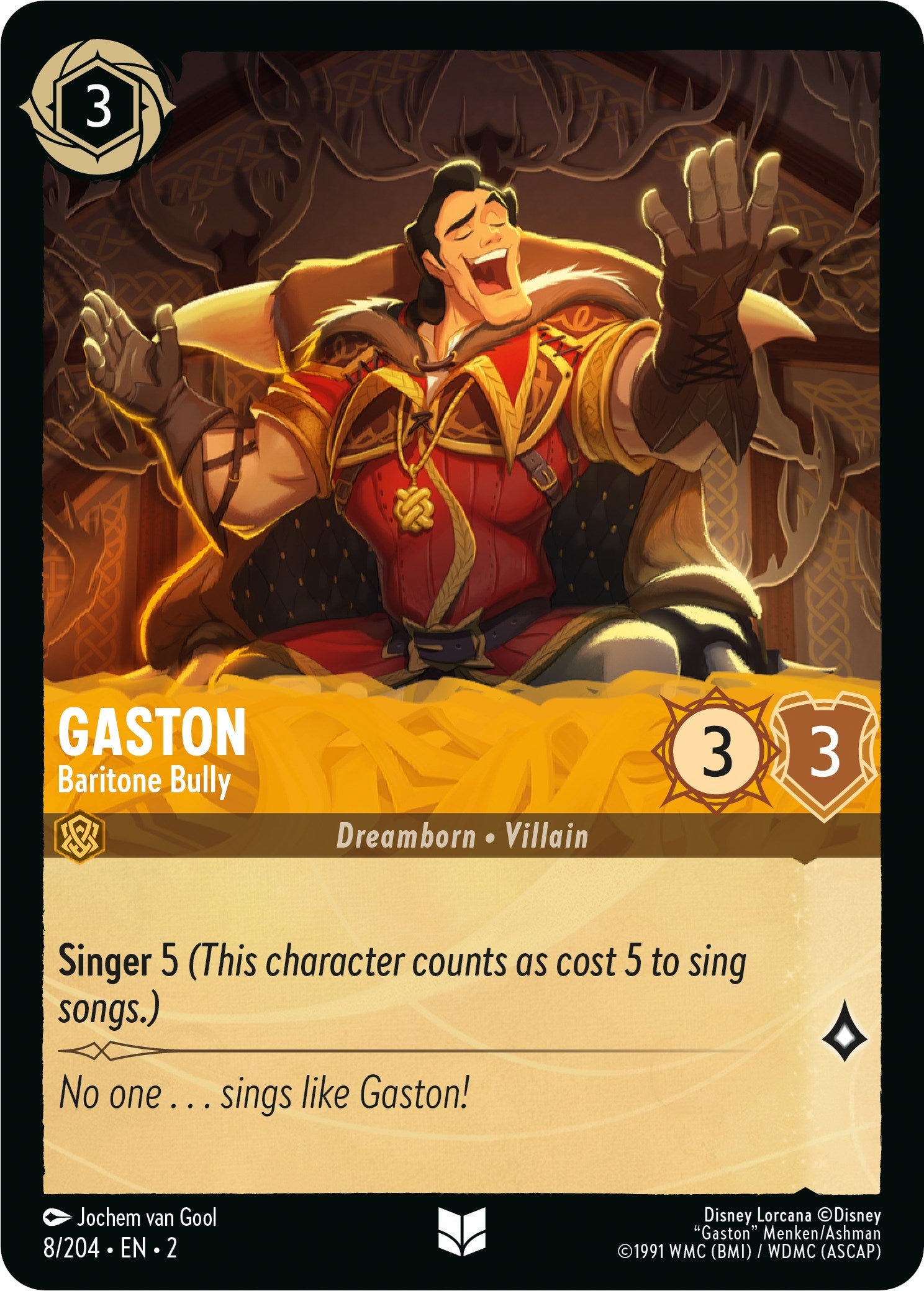 Image of Gaston - Baritone Bully (8/204) [Rise of the Floodborn]
