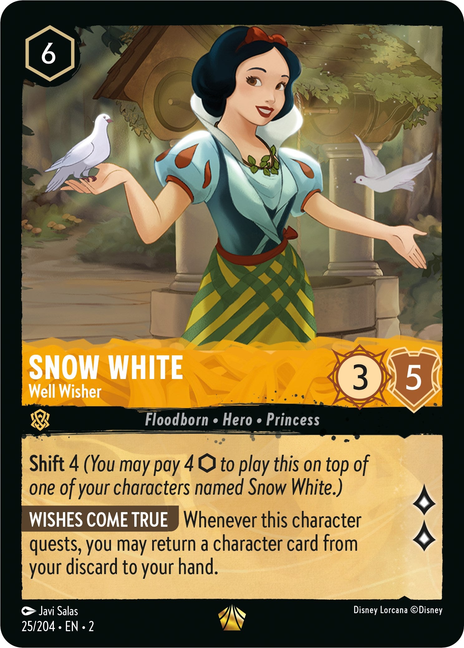 Image of Snow White - Well Wisher (25/204) [Rise of the Floodborn]