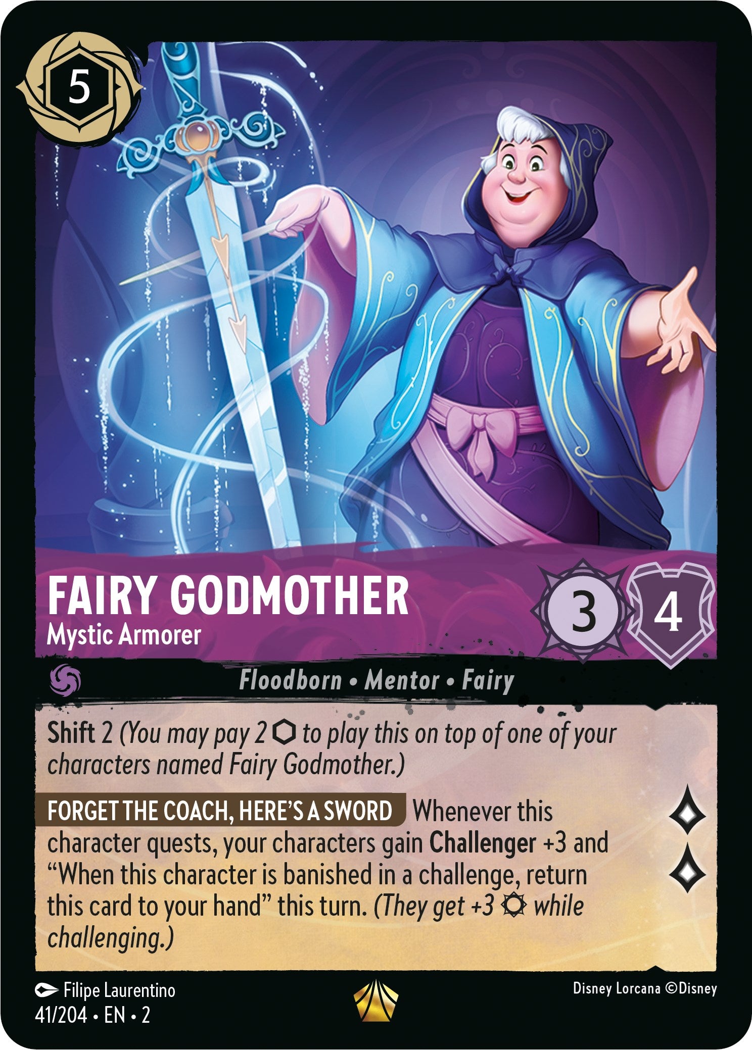 Image of Fairy Godmother - Mystic Armorer (41/204) [Rise of the Floodborn]