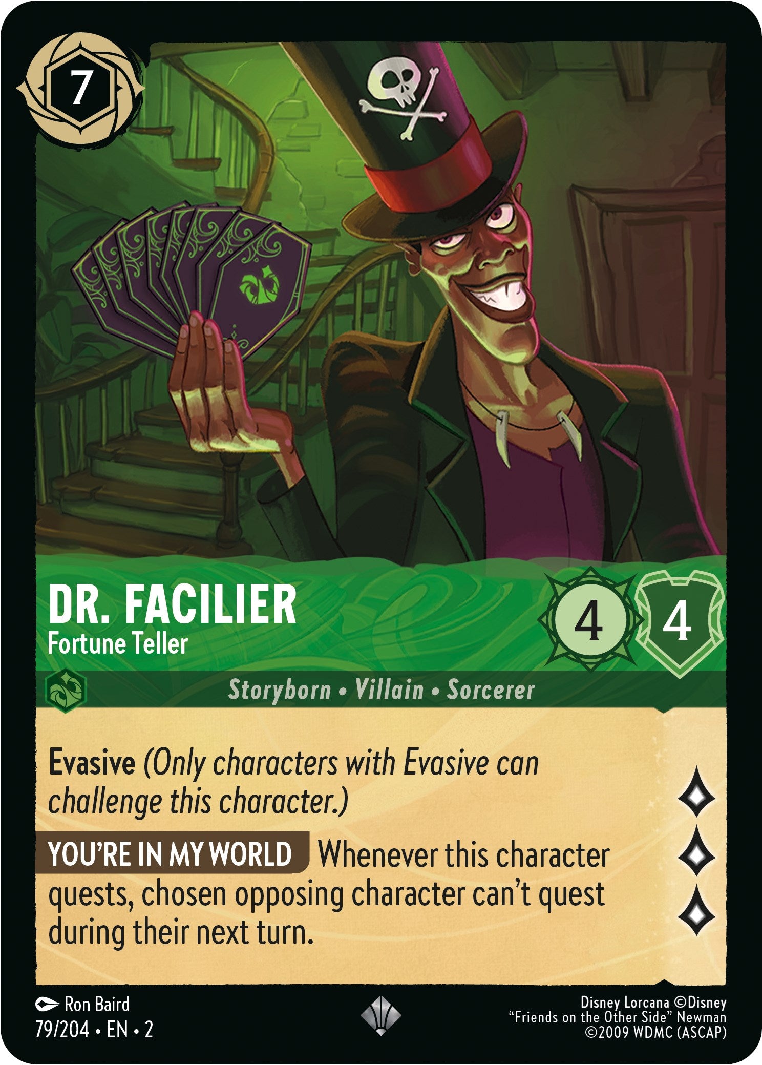 Image of Dr. Facilier - Fortune Teller (79/204) [Rise of the Floodborn]