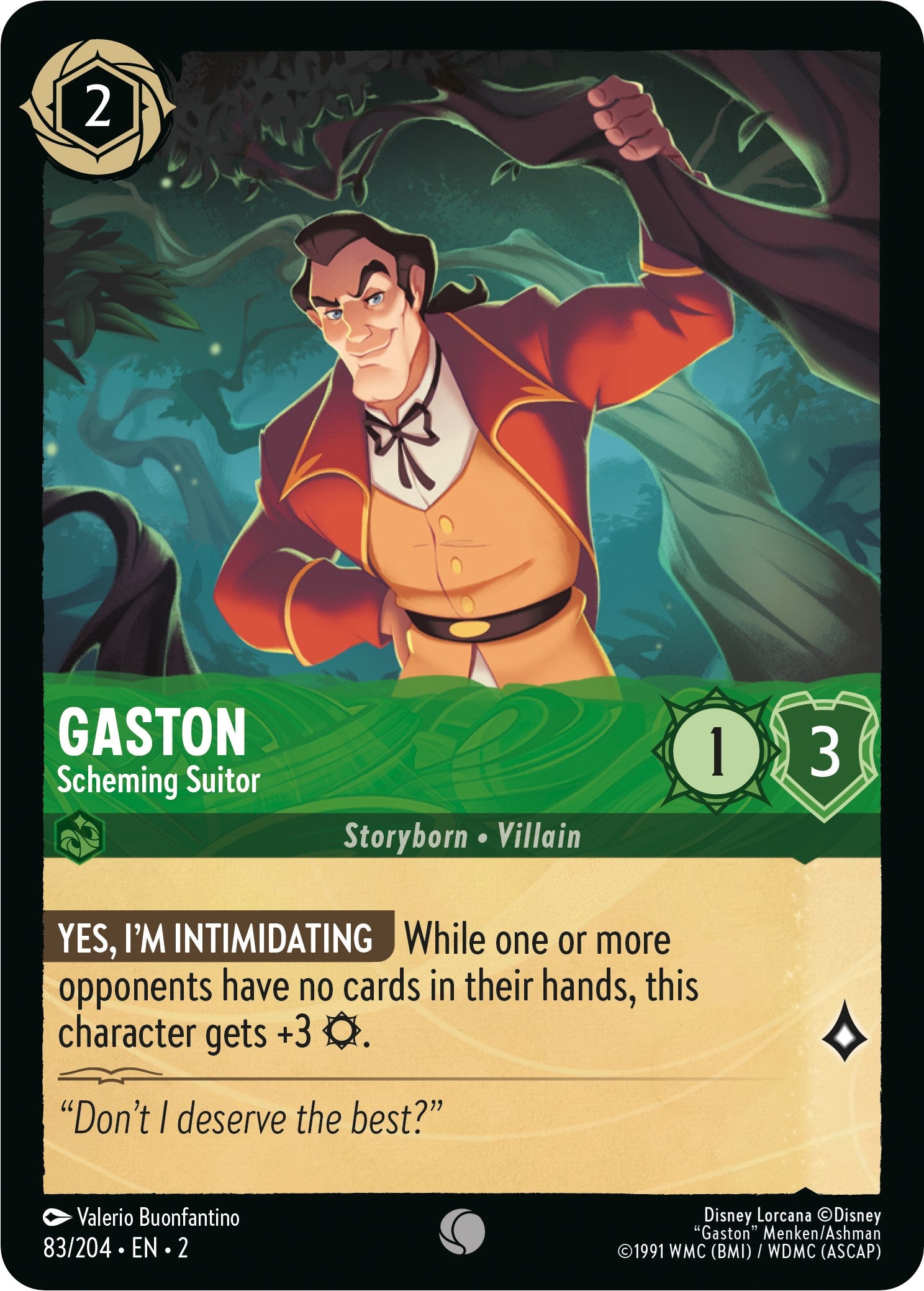 Image of Gaston - Scheming Suitor (83/204) [Rise of the Floodborn]