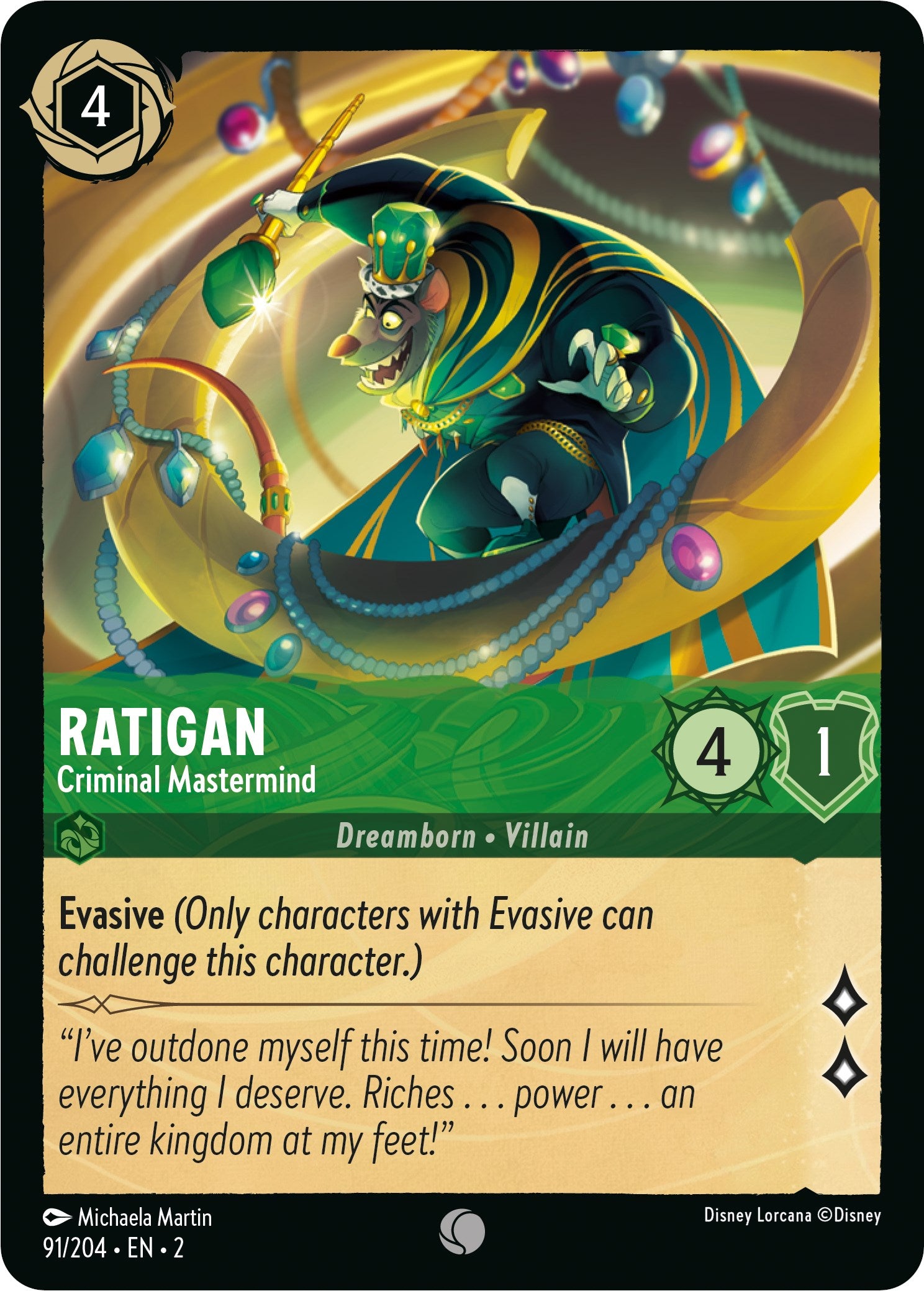 Image of Ratigan - Criminal Mastermind (91/204) [Rise of the Floodborn]
