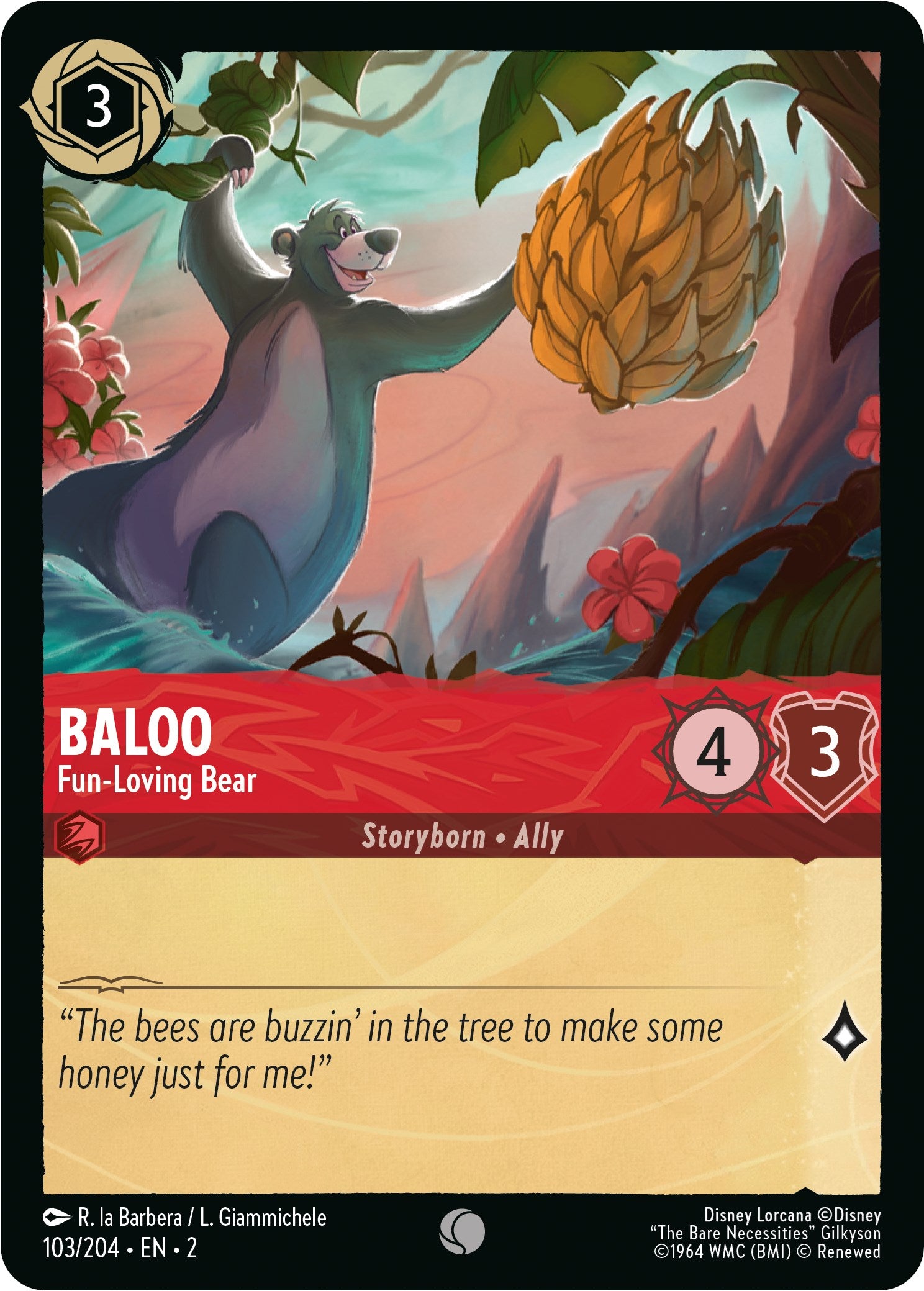 Image of Baloo - Fun-Loving Bear (103/204) [Rise of the Floodborn]