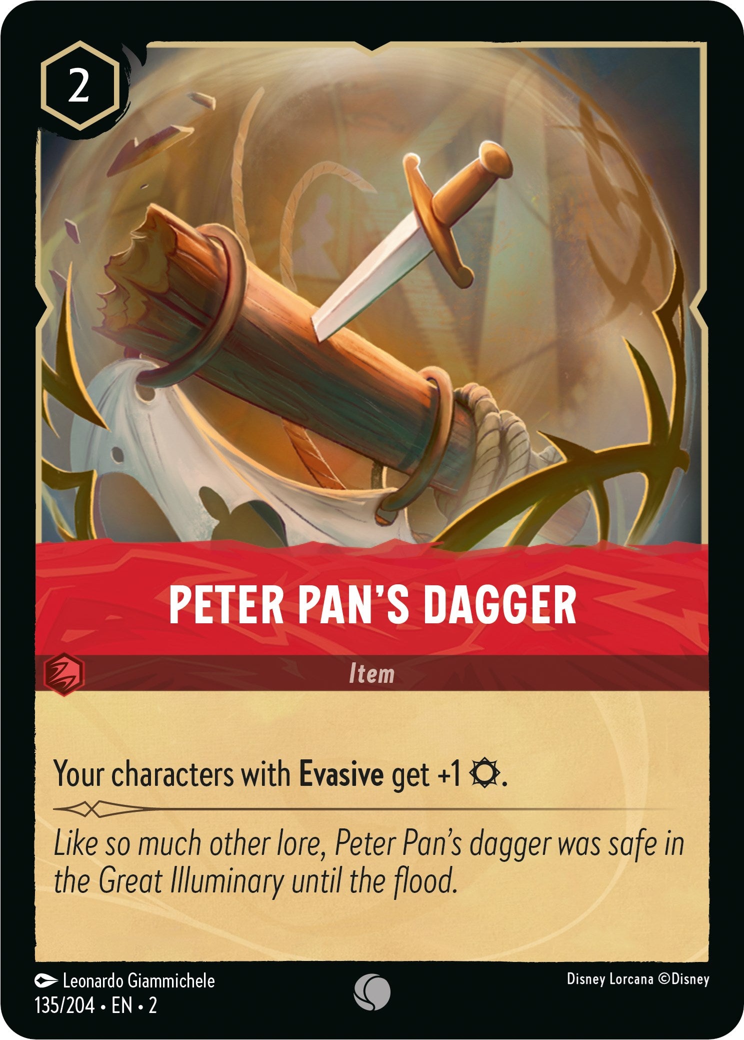 Image of Peter Pan's Dagger (135/204) [Rise of the Floodborn]