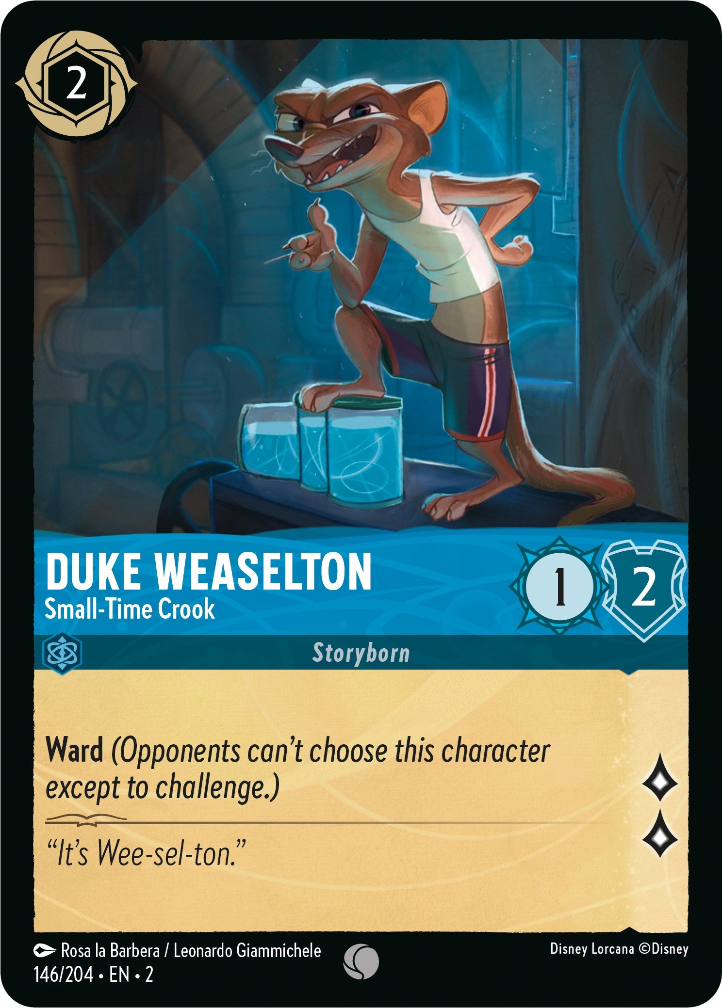Image of Duke Weaselton - Small-Time Crook (146/204) [Rise of the Floodborn]