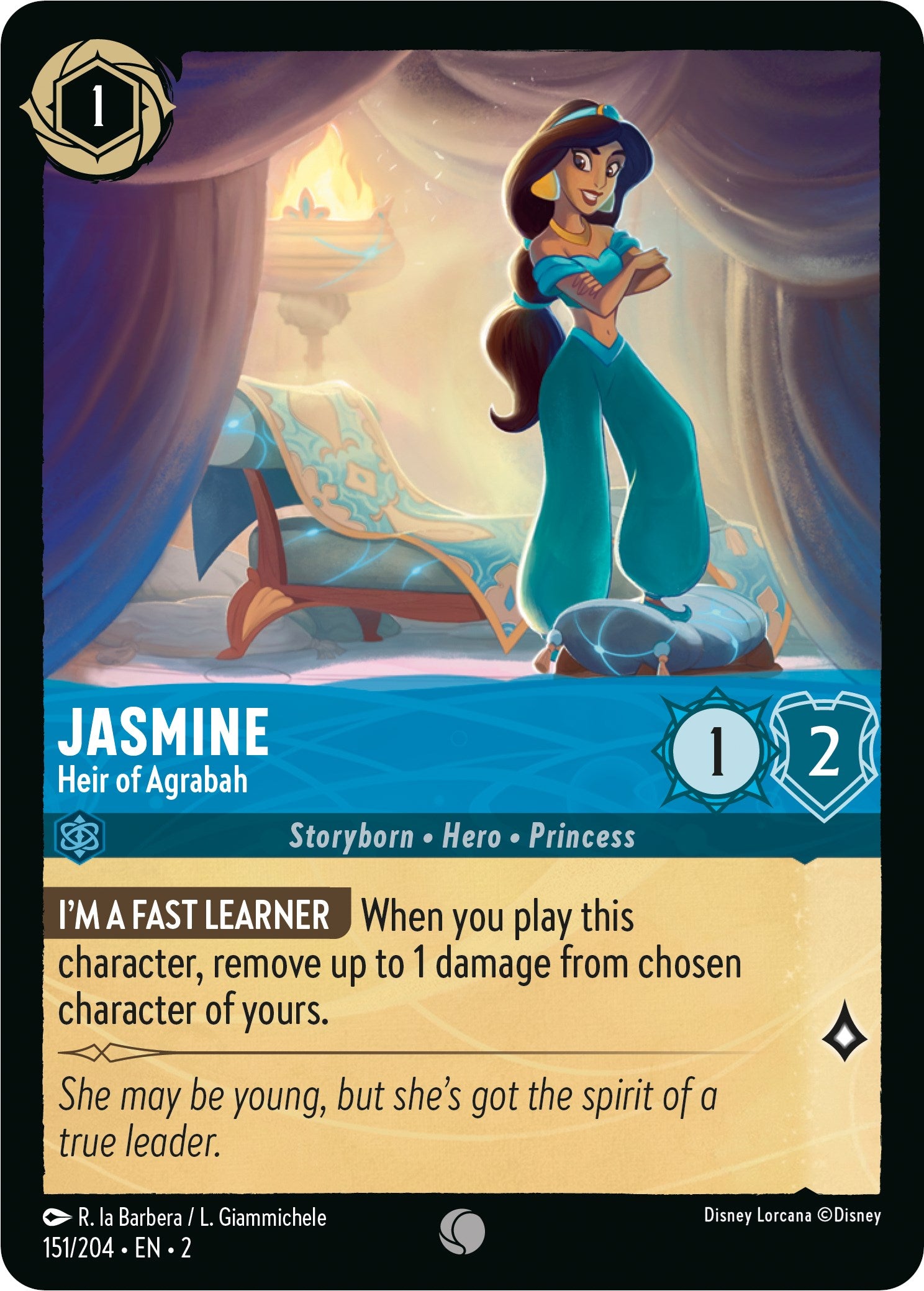 Image of Jasmine - Heir of Agrabah (151/204) [Rise of the Floodborn]