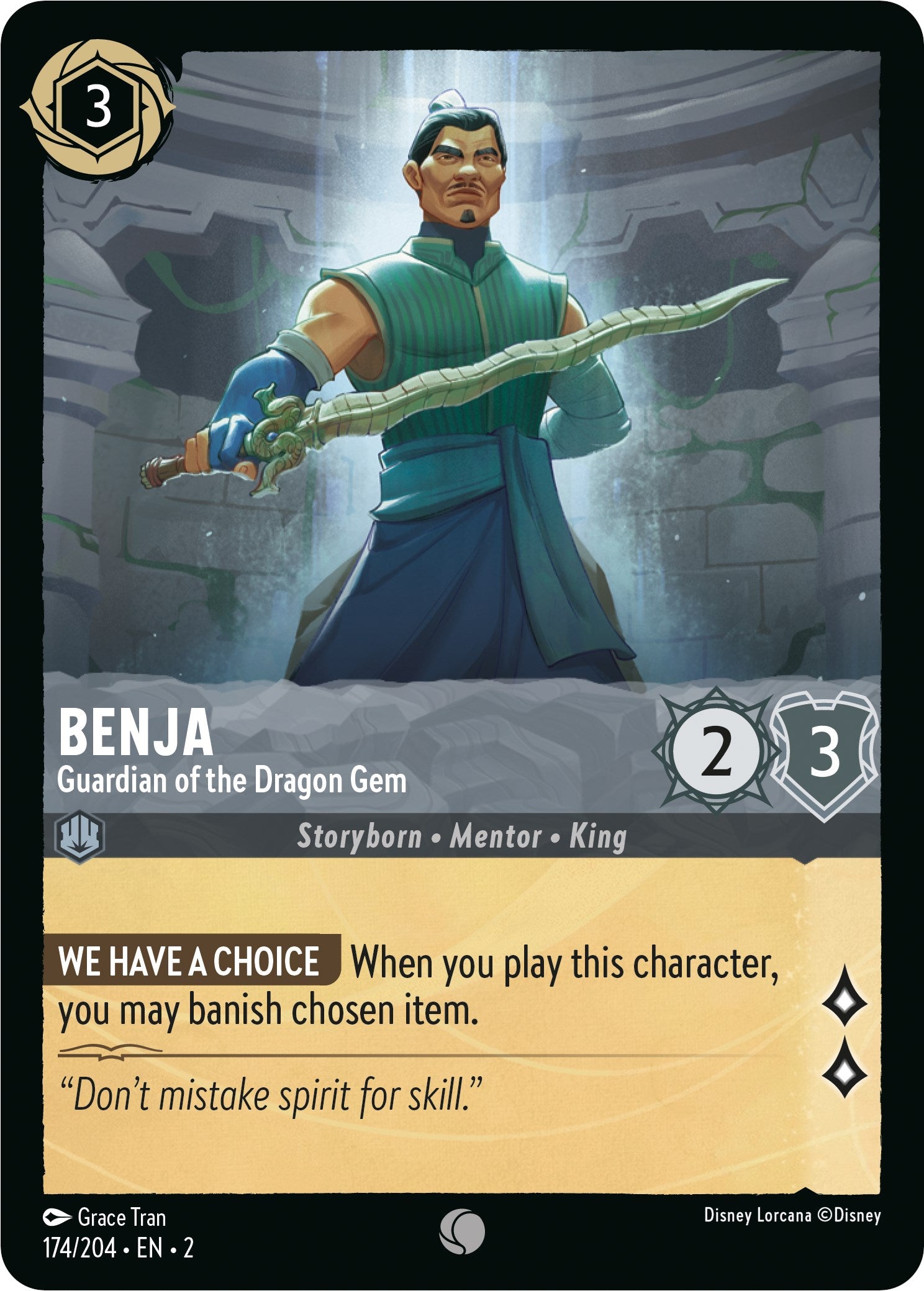 Image of Benja - Guardian of the Dragon Gem (174/204) [Rise of the Floodborn]
