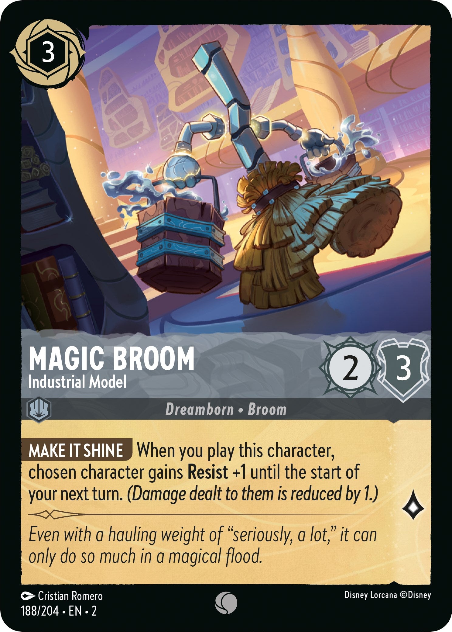 Image of Magic Broom - Industrial Model (188/204) [Rise of the Floodborn]