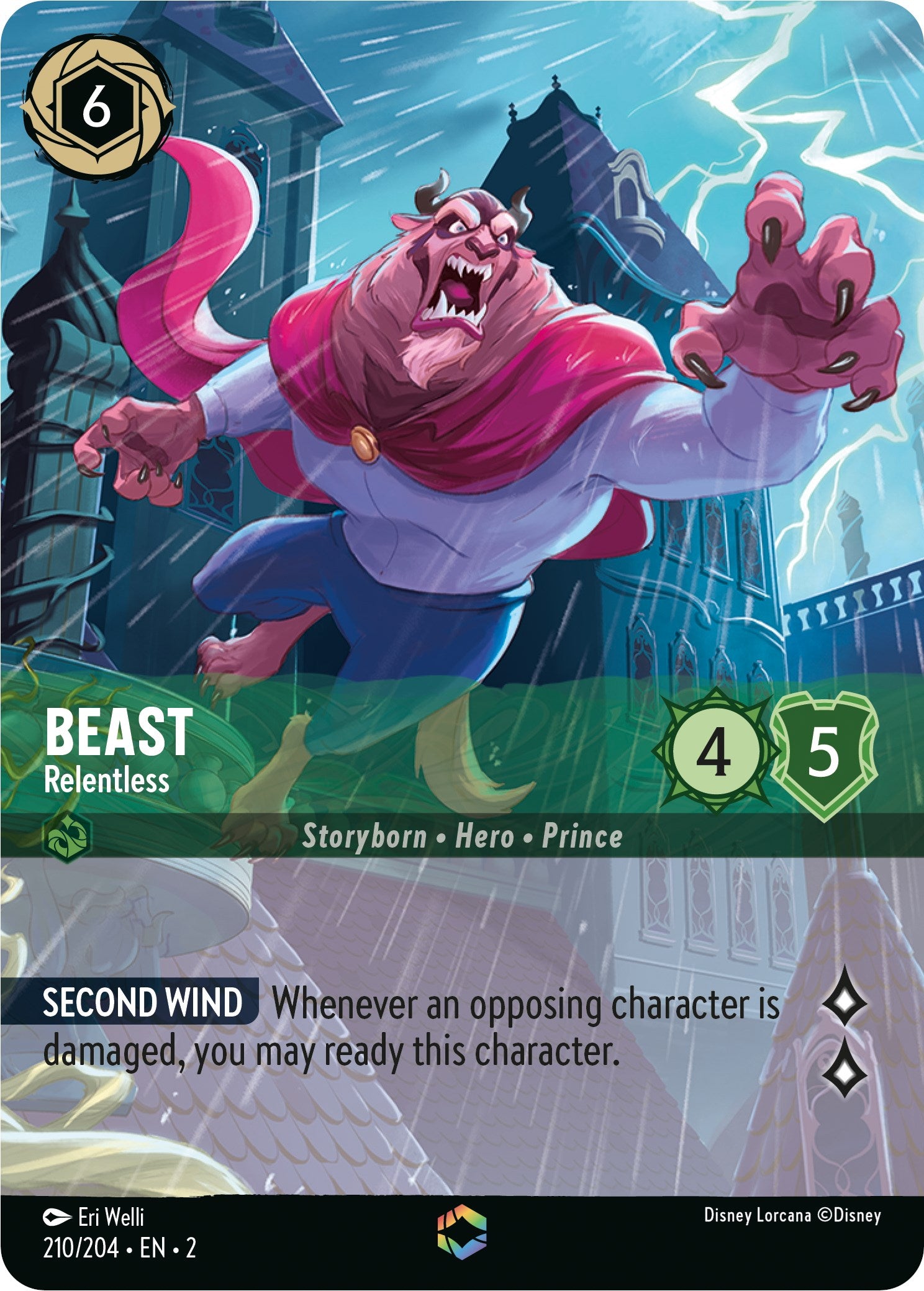 Image of Beast - Relentless (Enchanted) (210/204) [Rise of the Floodborn]