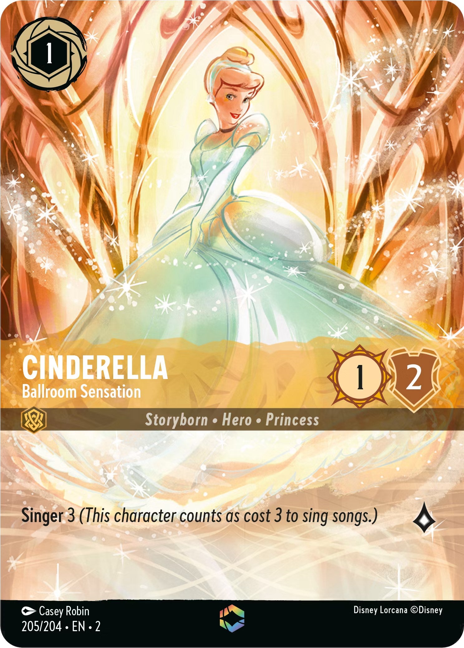 Image of Cinderella - Ballroom Sensation (Enchanted) (205/204) [Rise of the Floodborn]