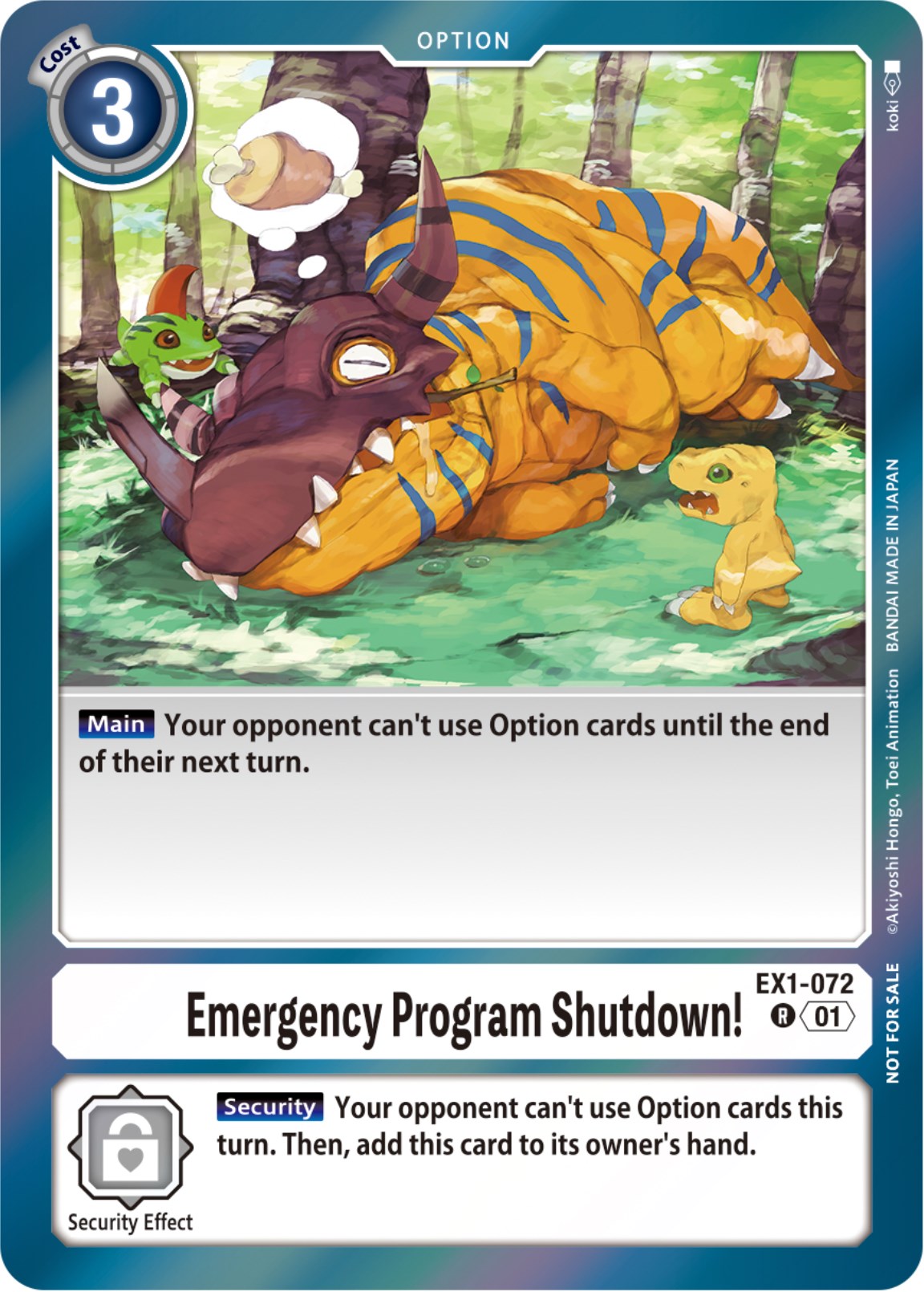 Image of Emergency Program Shutdown! [EX1-072] (Blast Ace Double Pack Set) [Classic Collection]