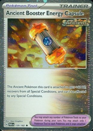 Image of Ancient Booster Energy Capsule (159/182) (Cosmos Holo) [Scarlet & Violet: Paradox Rift]