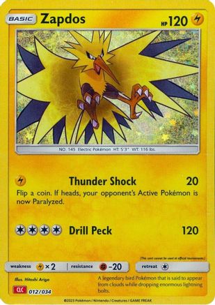 Image of Zapdos [Trading Card Game Classic]