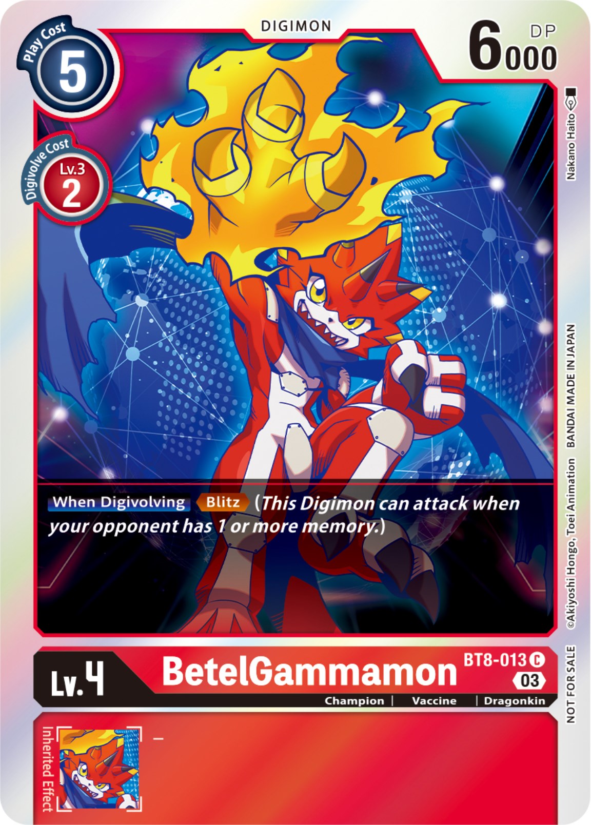 Image of BetelGammamon [BT8-013] (Official Tournament Pack Vol.11) [New Awakening]